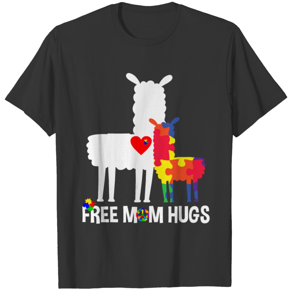 Autism Awareness Blue Month Free Mom Hugs T-shirt