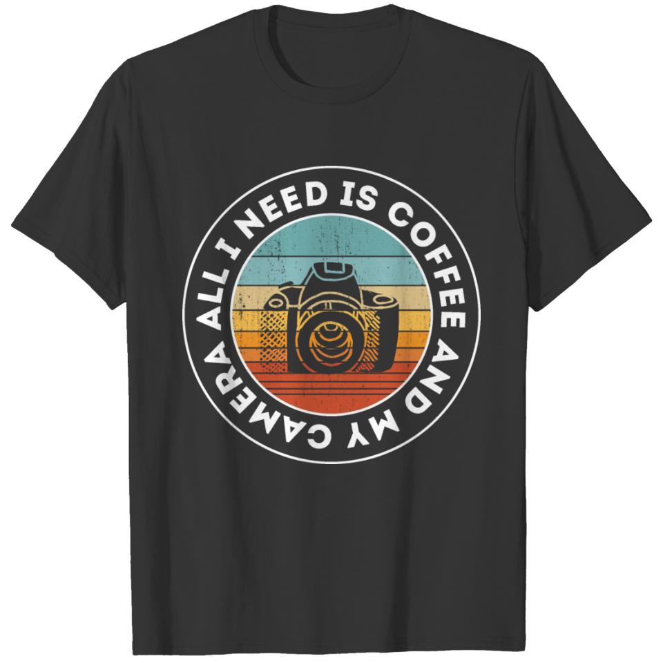 Coffee and Photography Lover Gift T-shirt