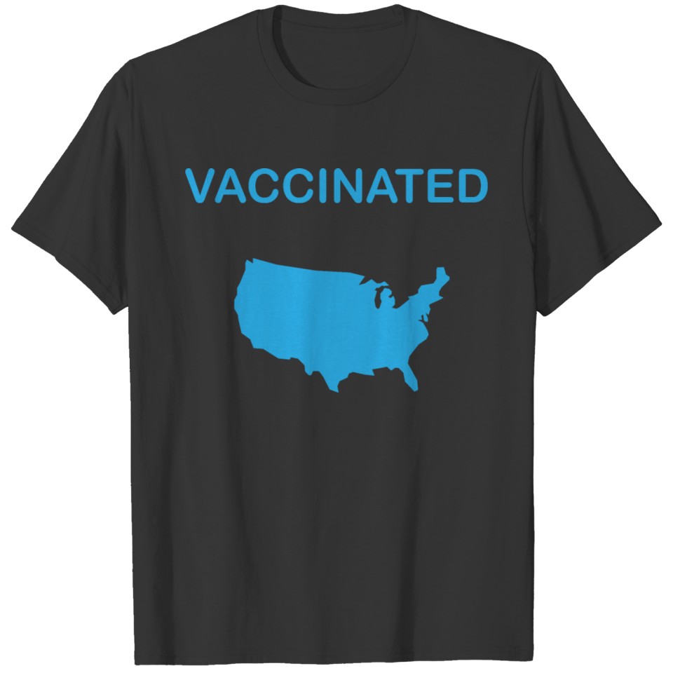 Vaccinated USA Map T-shirt