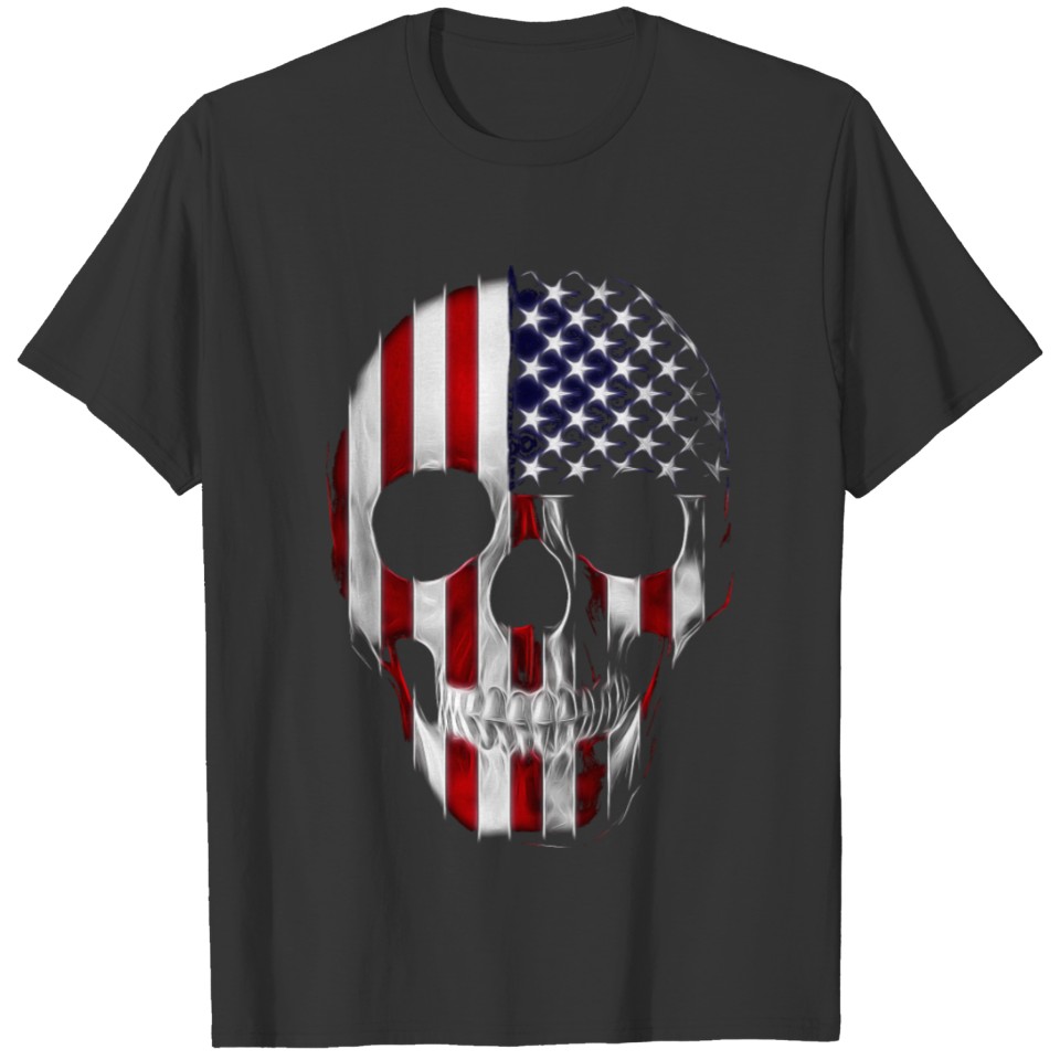 America Skull Flag T-shirt