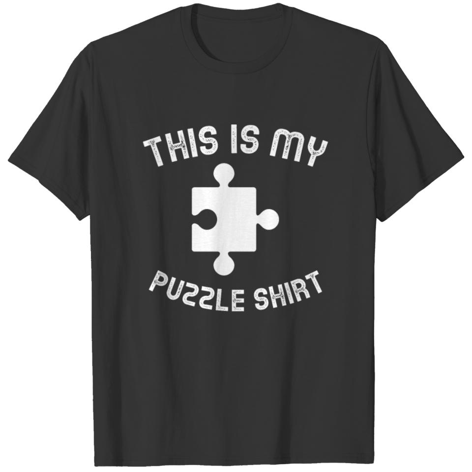 This is my Puzzle Shirt - Riddle Riddler Puzzler T-shirt