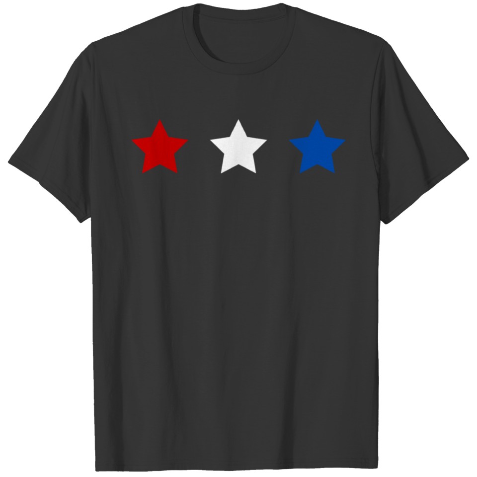red white and blue stars T Shirts