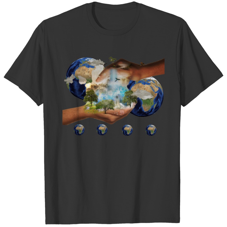 earth and lovely design T-shirt