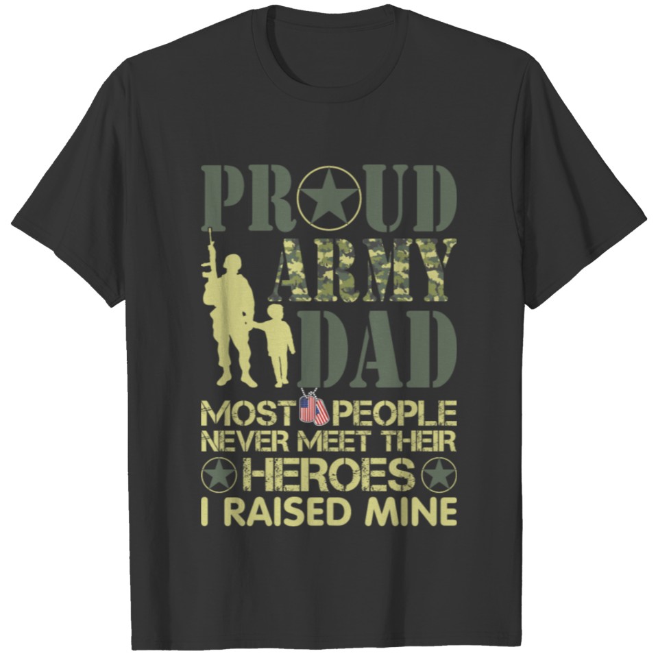 Proud Army Dad T Shirts
