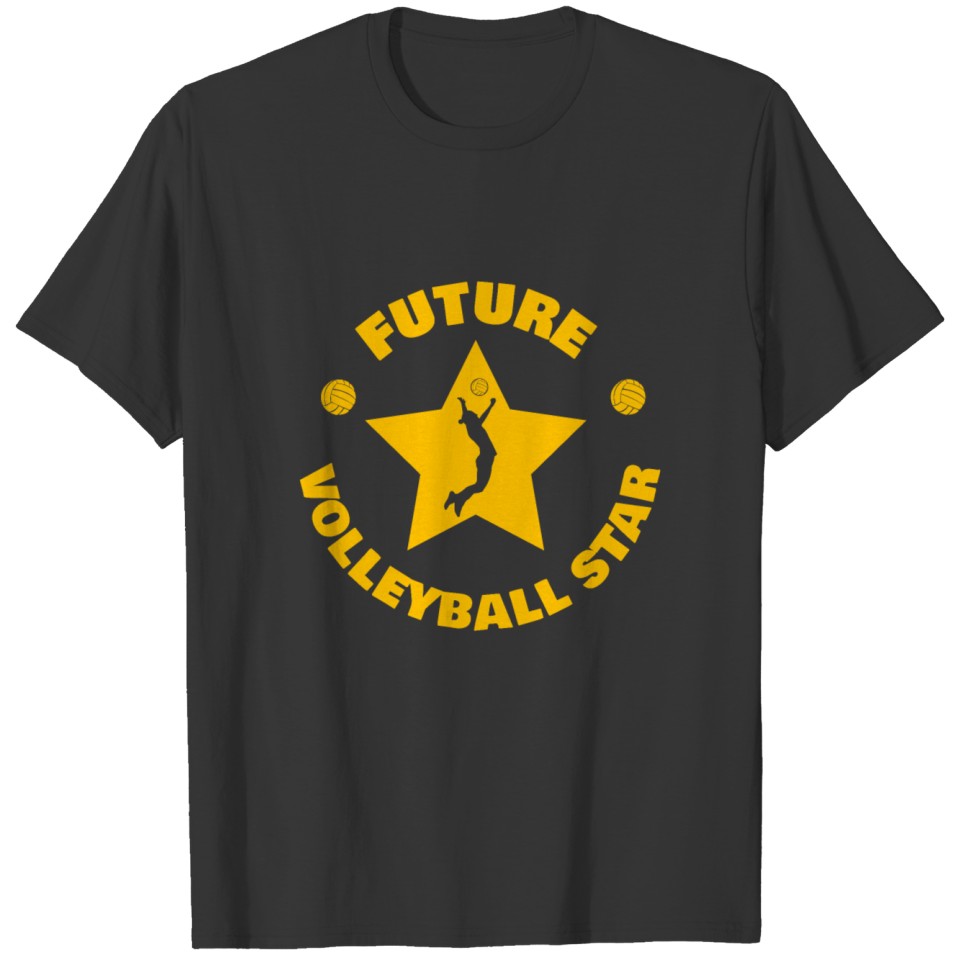 Future Volleyball Star Volleyball Kids Gift Idea T-shirt