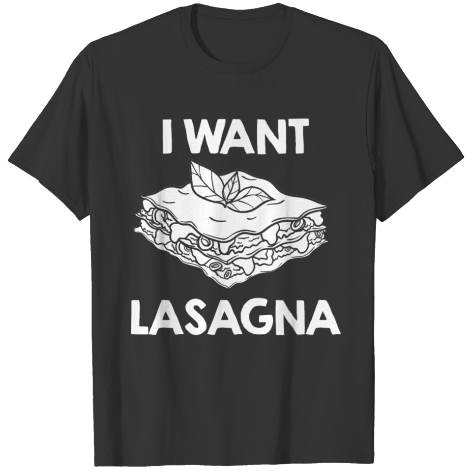 Lasagna Gift Recipe Vegetable Noodles T Shirts