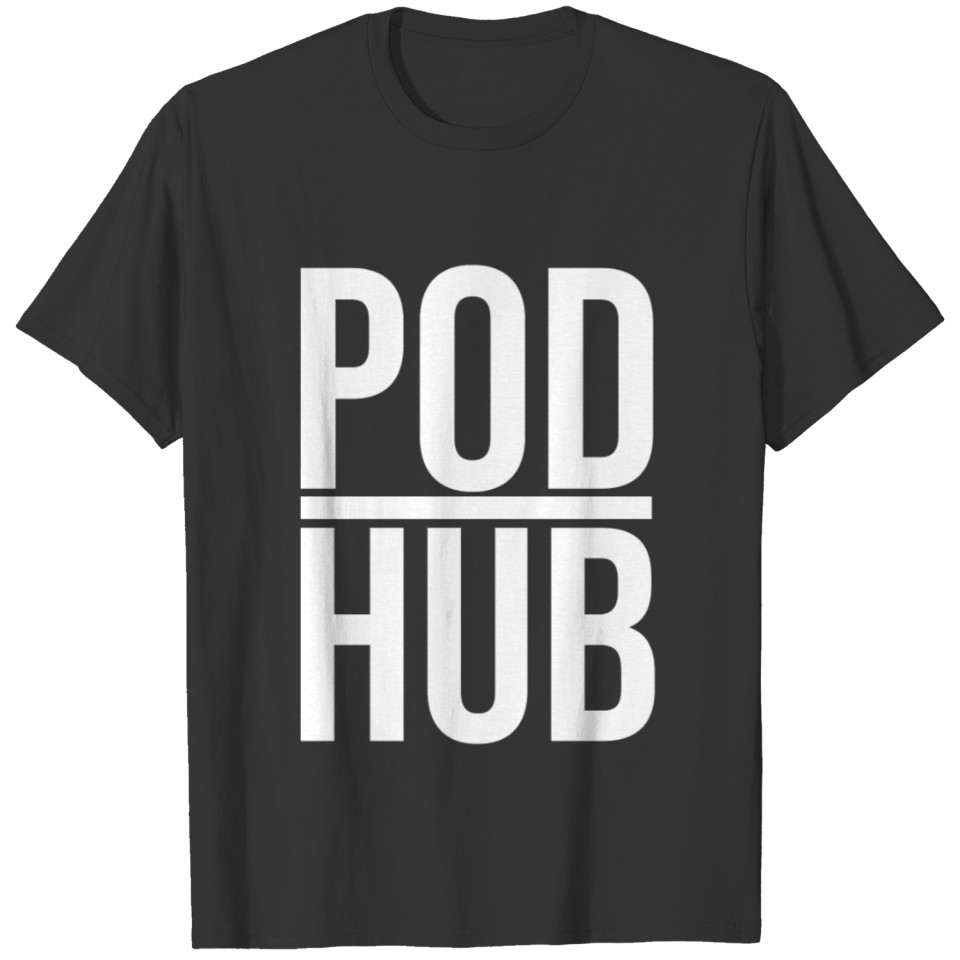PodHub White Small T-shirt
