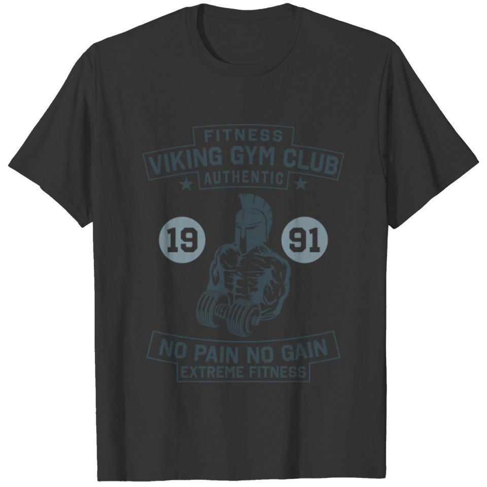 Fitness Viking Gym club Authentic extreme fitness T-shirt