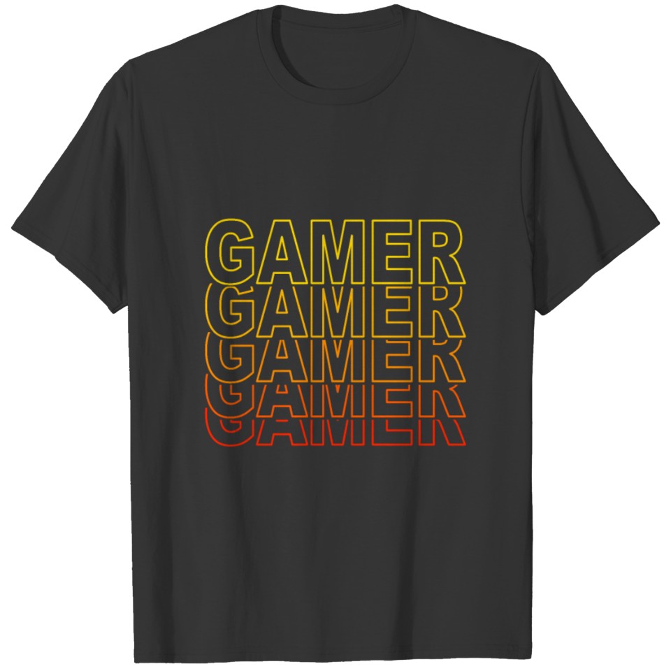 Gamer saying gamer computer nerd gaming level T-shirt