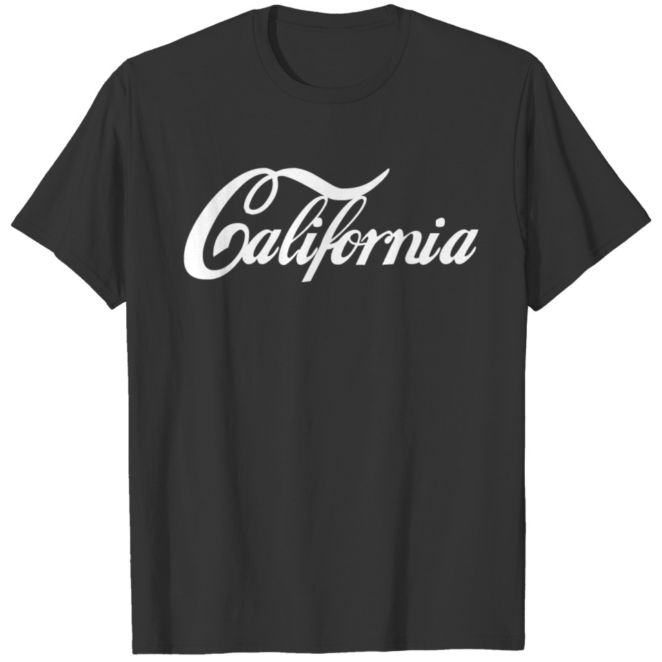 California Surf Sun Sea Beach WHITE T-shirt