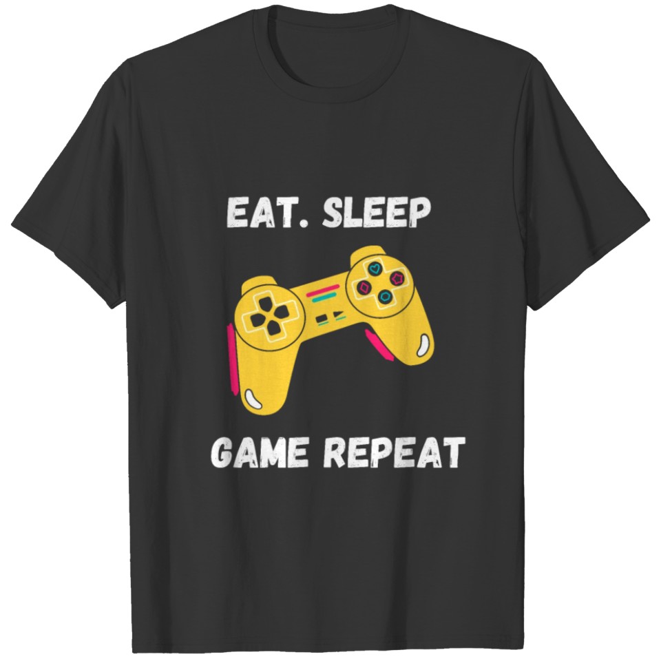 Eat sleep game repeat T-shirt