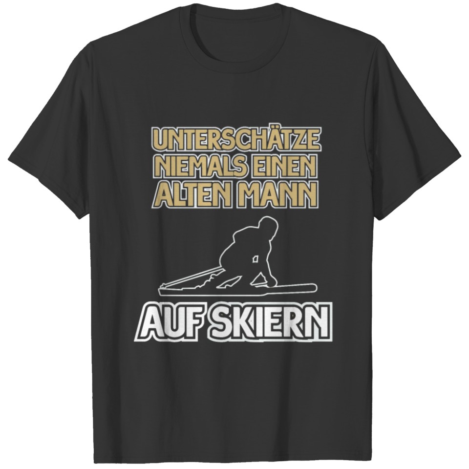 Skiing Fun Gift Wintersport T-shirt