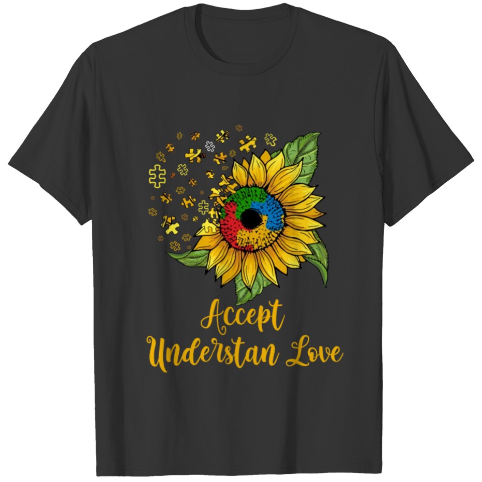 Accept Understand Love Autism Mother's Day T-shirt