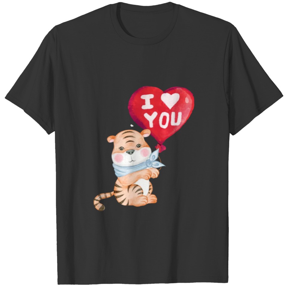 cute baby tiger love you T Shirts