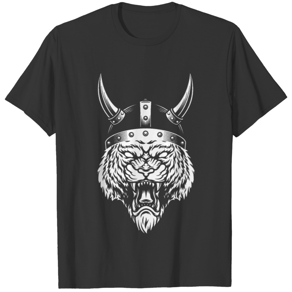 Viking Tiger Wild Big Cat Berserker T-shirt