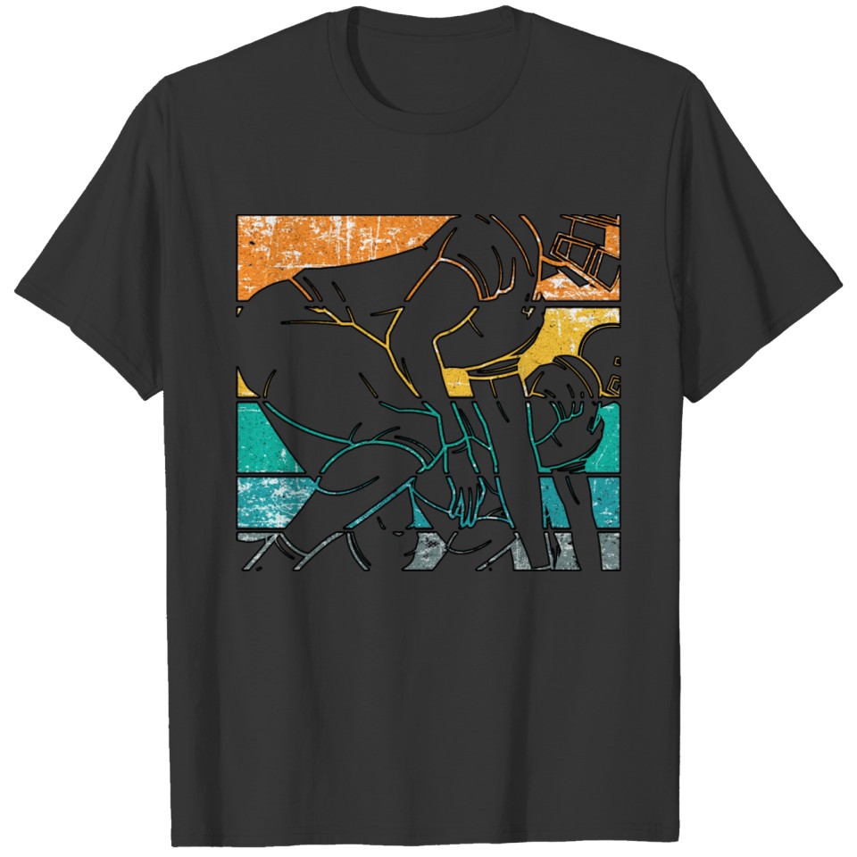 Rugby player touchdown T-shirt