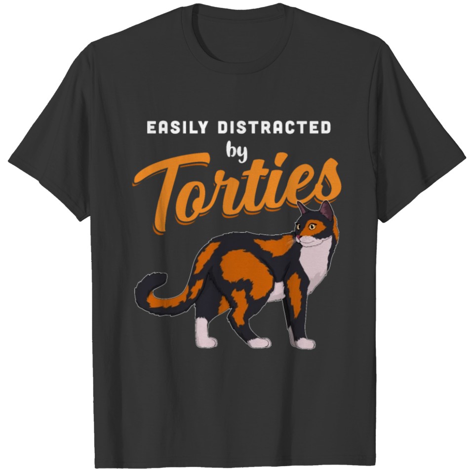 Tortoiseshell Cat Owner Easily Distracted By T-shirt