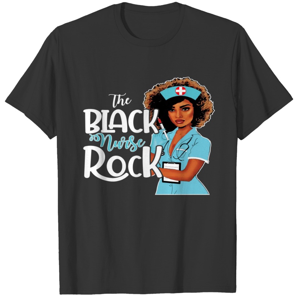 black nurse Design black live matters gift idea T Shirts