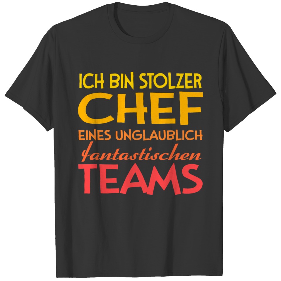 Boss team gift work humor T-shirt
