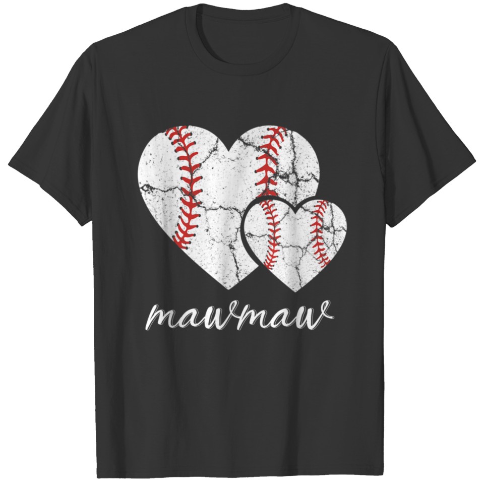 Baseball Mawmaw Mothers Day Baseball T-shirt