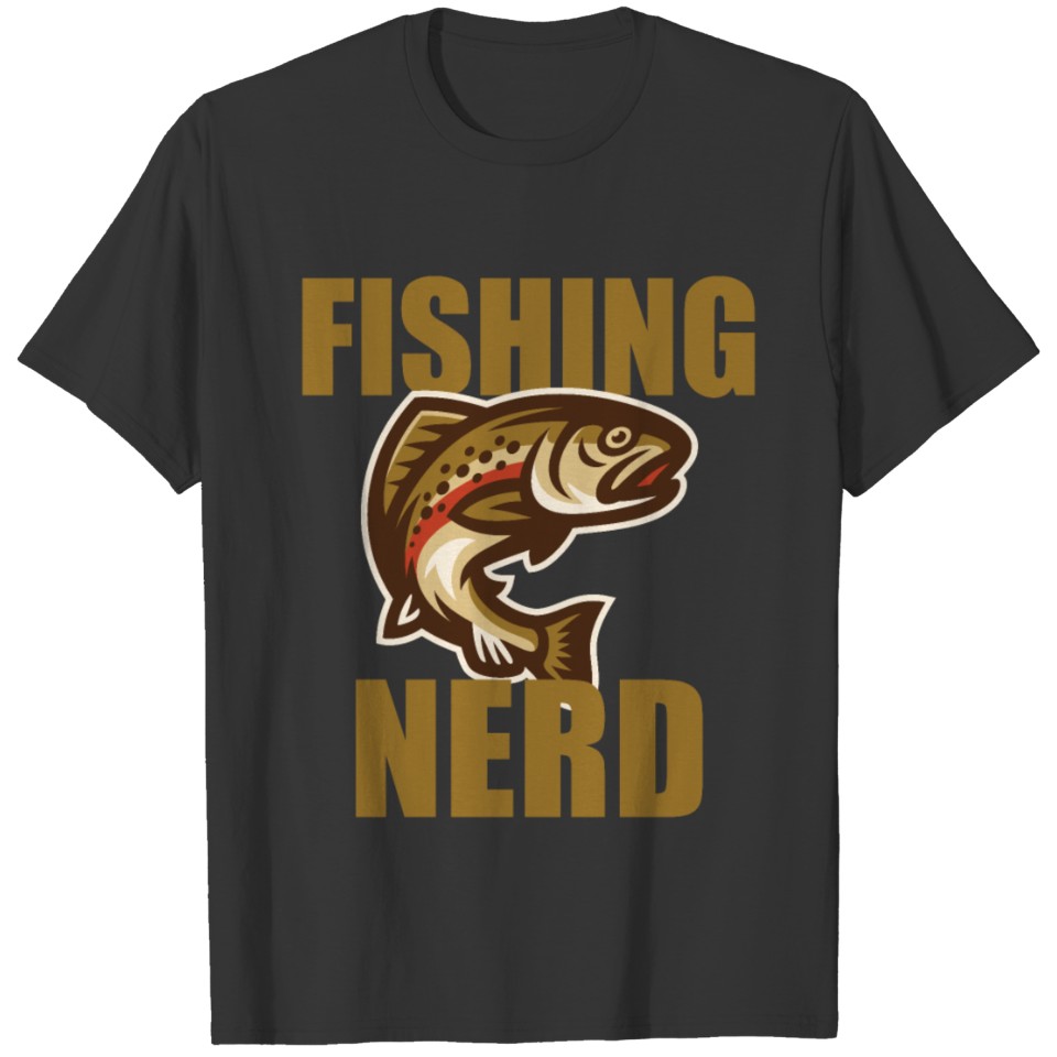 Fishing Nerd Angel Nerd Trout T Shirts