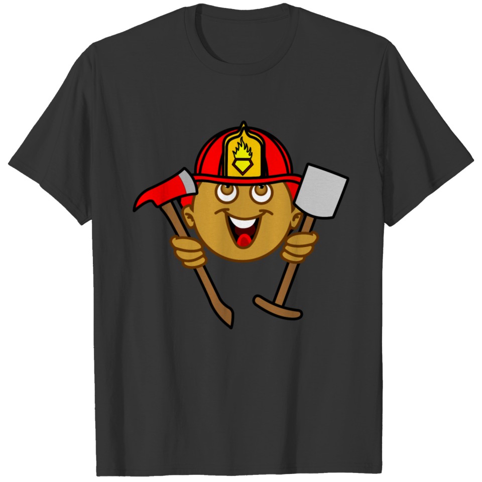 FIREFIGHTER brown skin T Shirts