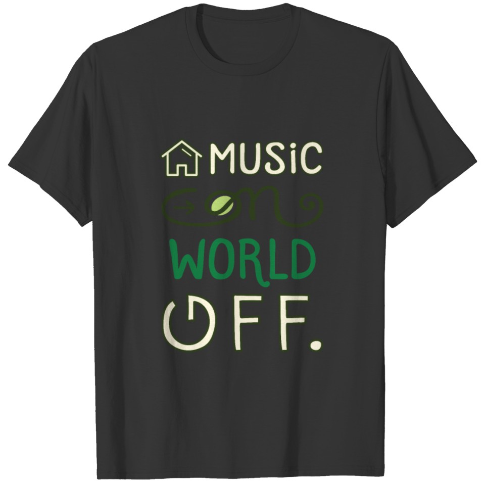 House Music On World Off EDM Lover House Music T-shirt