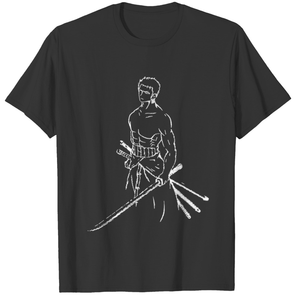 roronoa zoro three swords style T Shirts