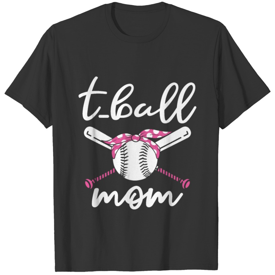Teeball Mom Tball Mom Novelty Leopard for women T-shirt