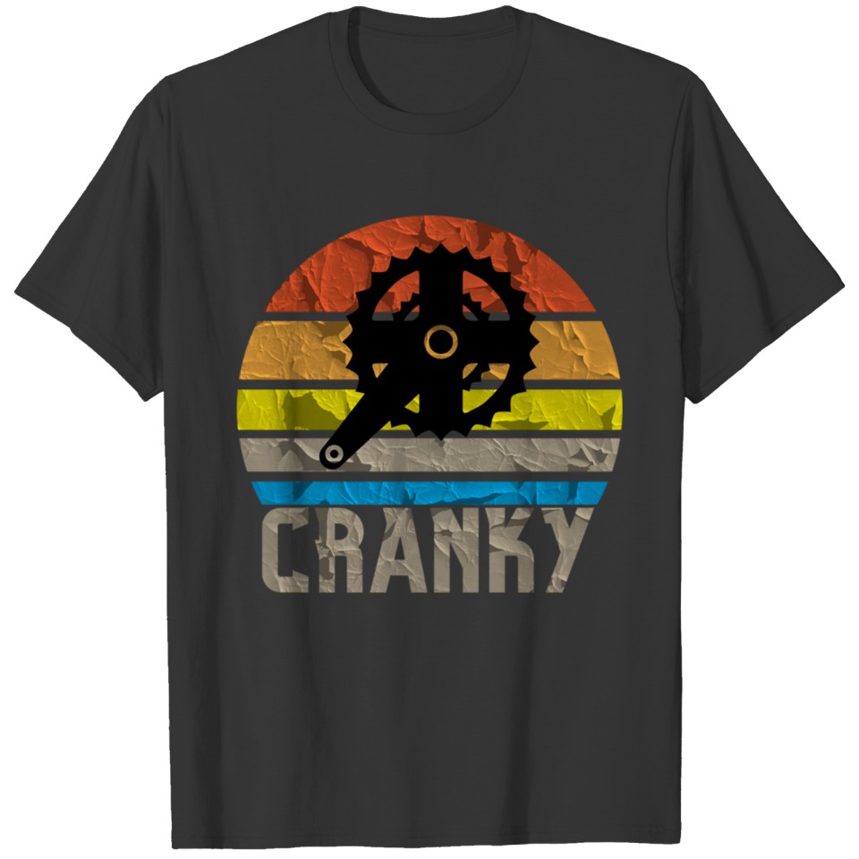 Trendy Cranky Cool Cycling and Bicycling T-shirt