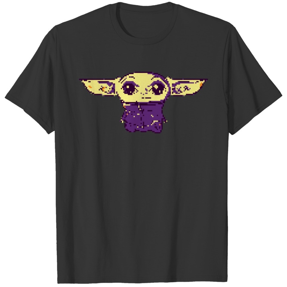 baby yoda pixel art T Shirts