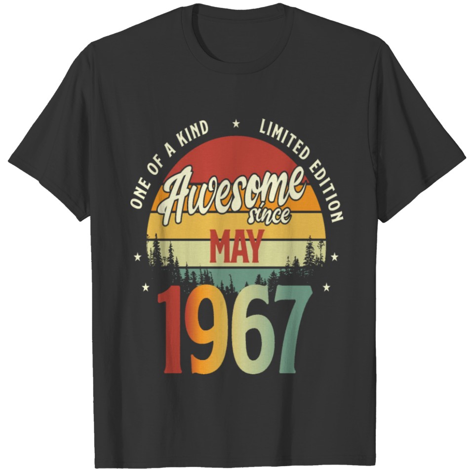 Beautiful Vintage Awesome since May 1967 T-shirt
