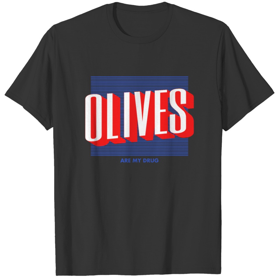 Olive Typography T Shirts