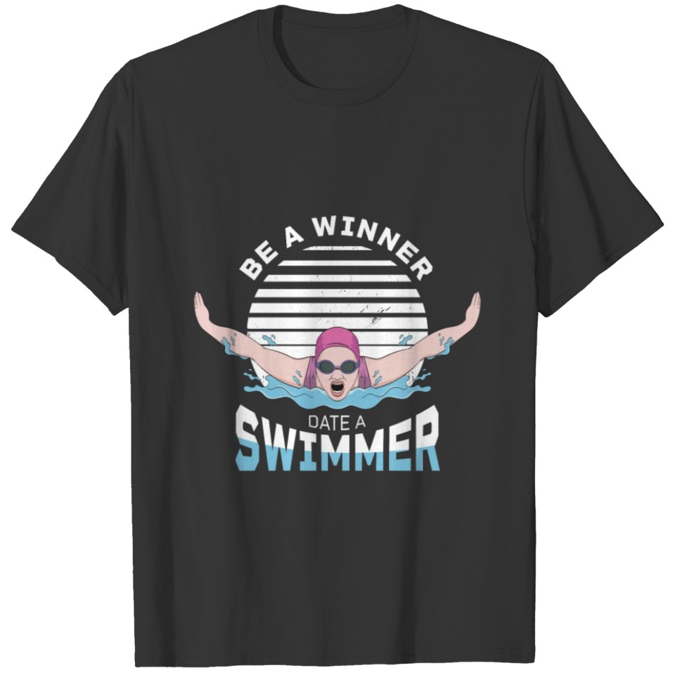 Butterfly Swimming Meme female swimmer T-shirt