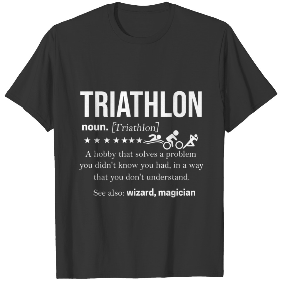 Triathlon Running Duathlon Gift Marathon T-shirt