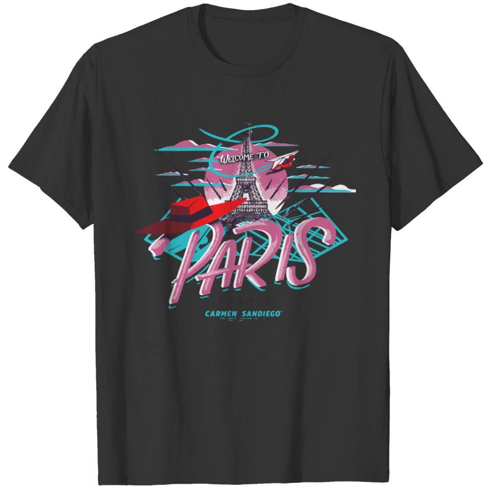 Carmen Sandiego Welcome To Paris T-shirt