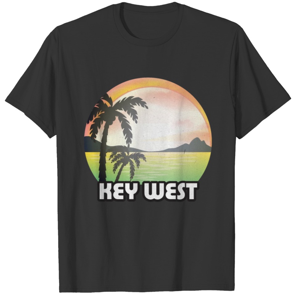 Vintage Key West Florida Retro 80s Travel Souvenir T-shirt