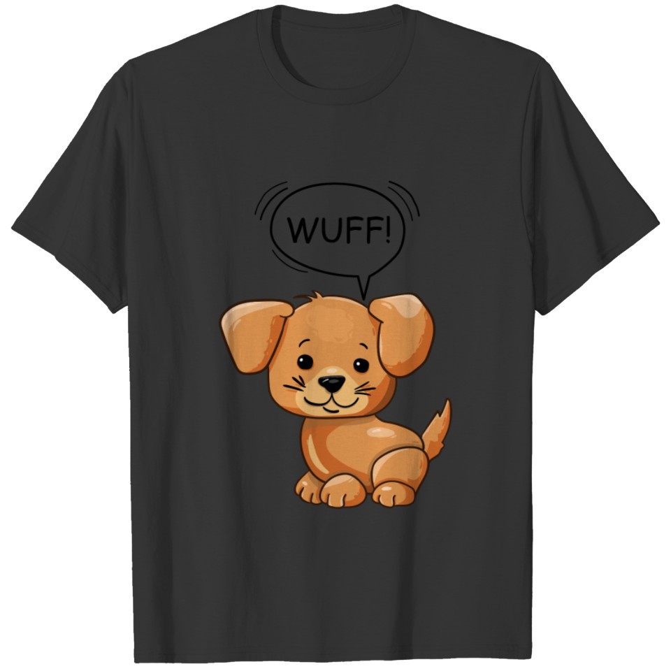 Cartoon Dog Wuff Sweet Dog T-shirt