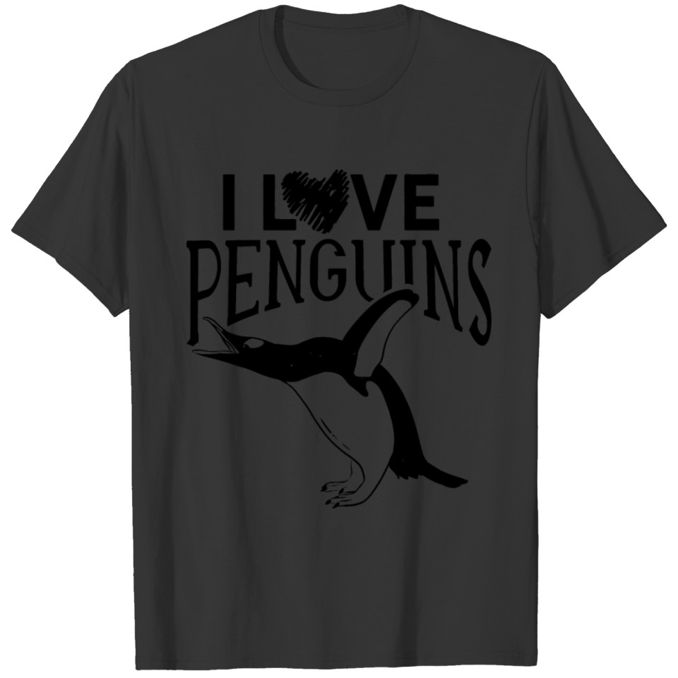 I Love Penguins Cute Lover Antarctica Penguin T Shirts