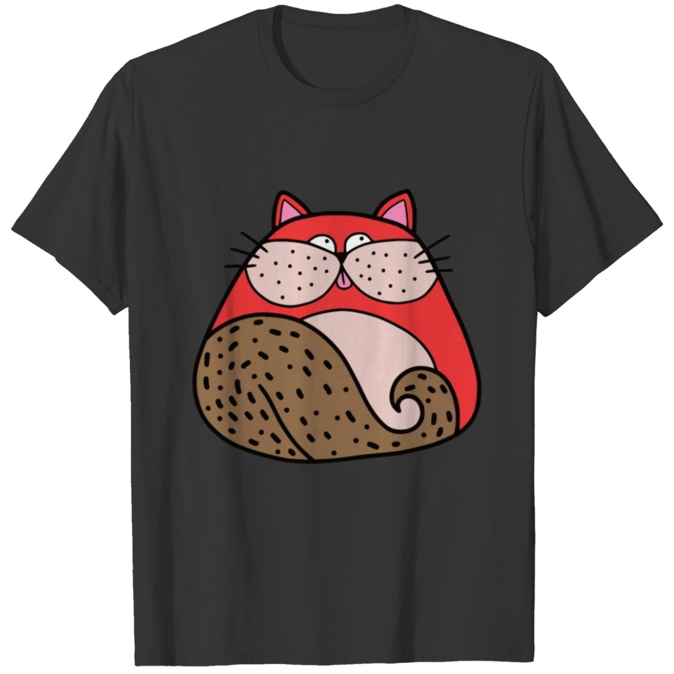 Cartoon Animation Cat Kitten Kitty Pet T-shirt