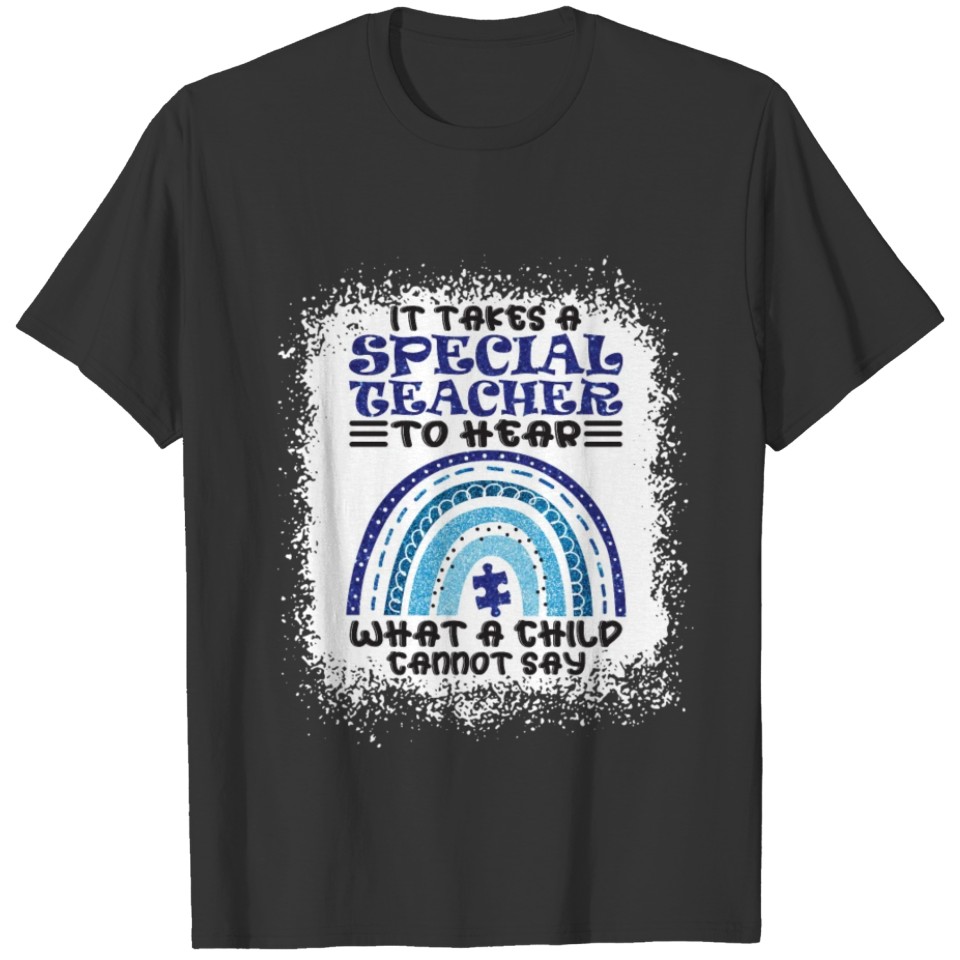 Special Education Teacher Autism Month T-shirt