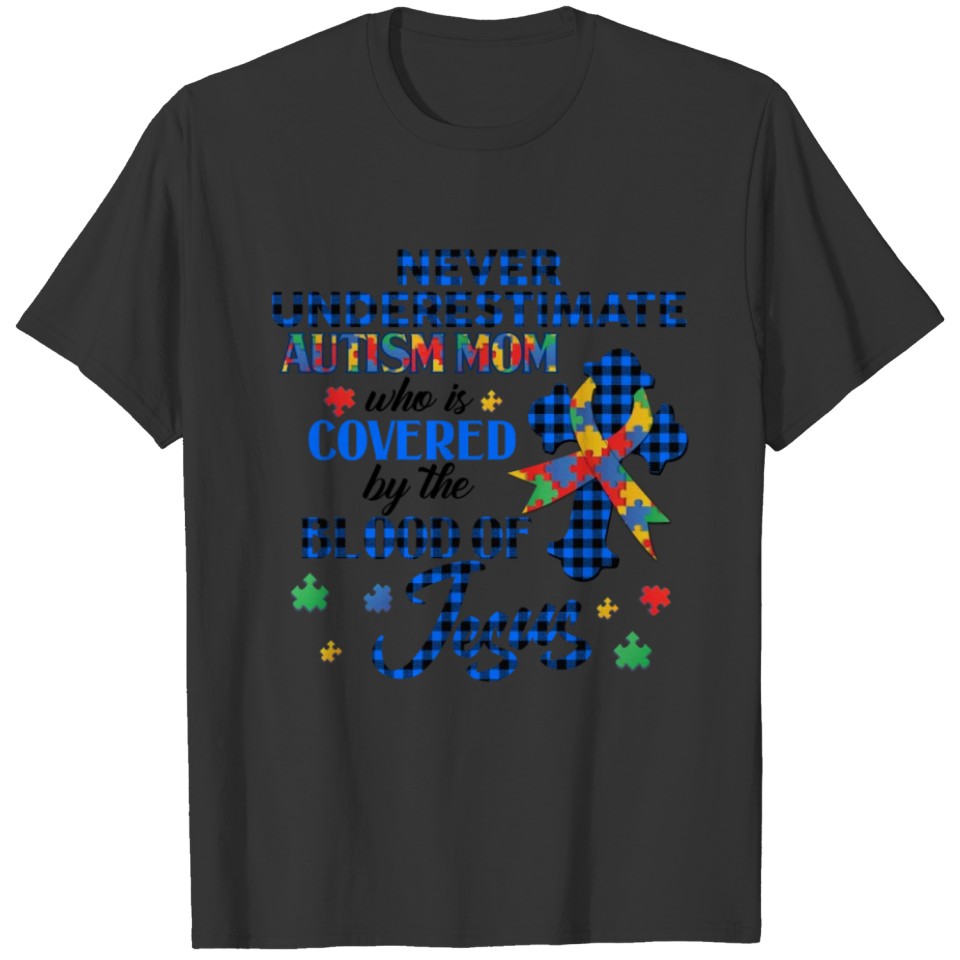 Autism Mom Blood of Jesus T-shirt