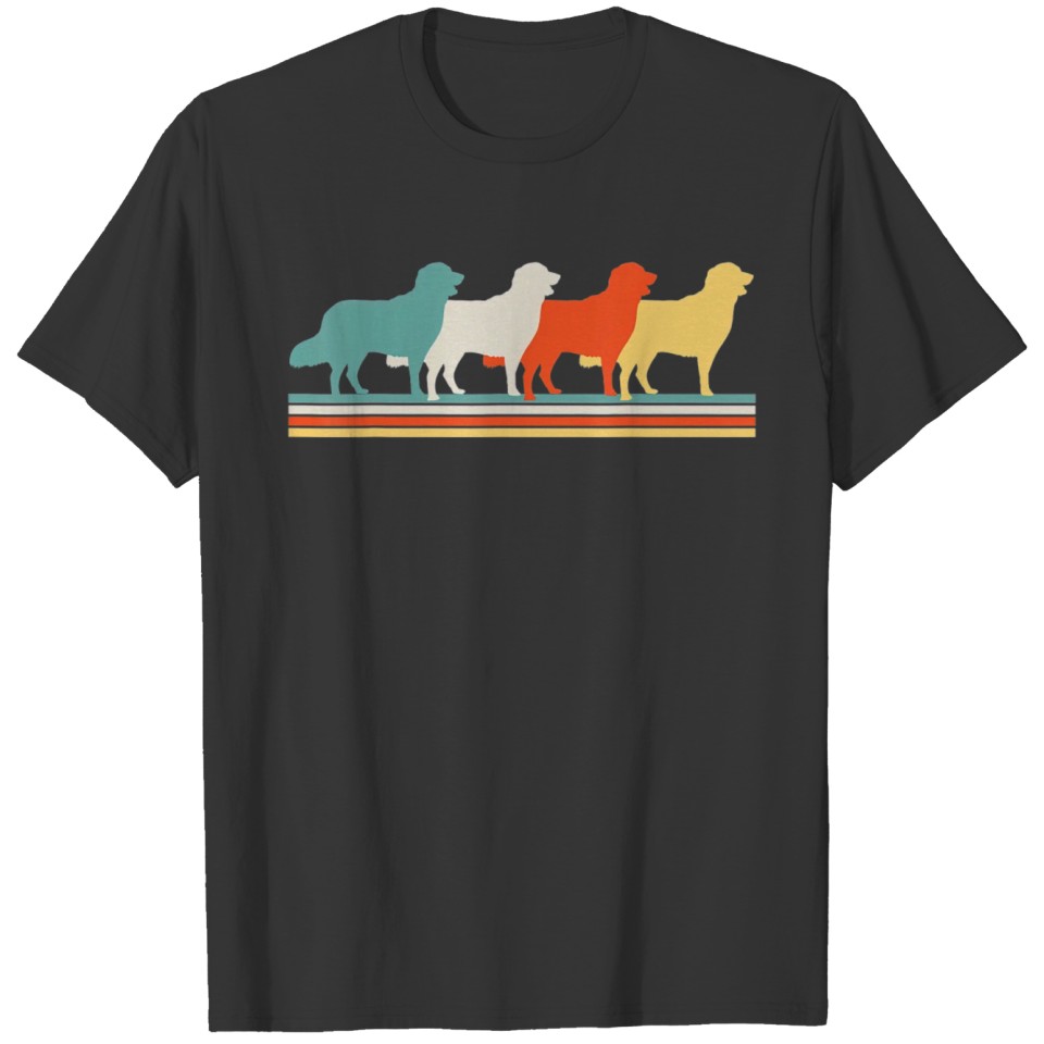 Golden Retrievers Dog Retro T-shirt