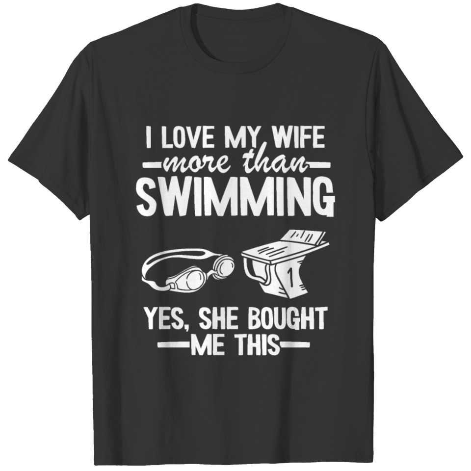 Swimmer Dad Father's Day Daddy Funny Swimming Gift T-shirt