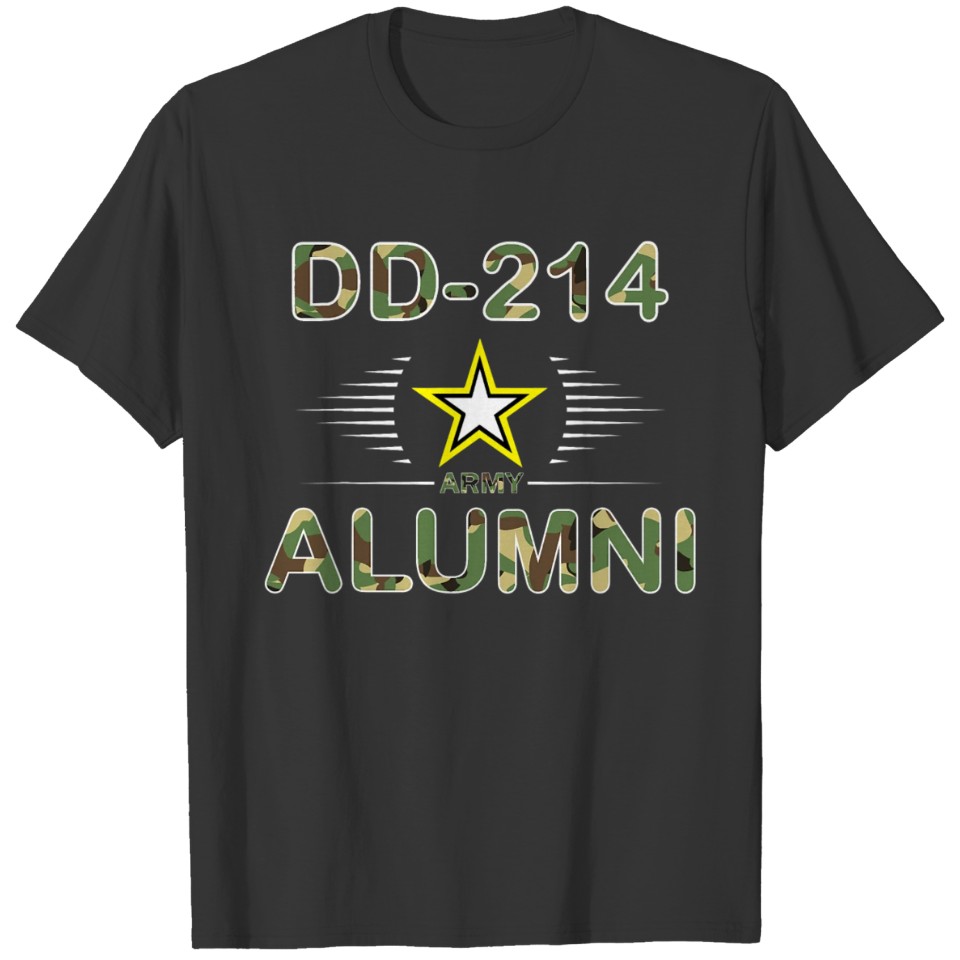 Army Alumni DD 214 US Army Veteran DD214 Gift For T-shirt