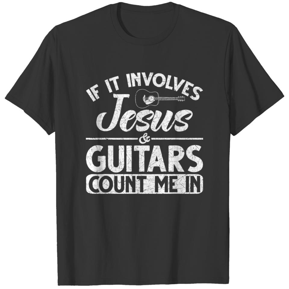 Musician Guitar Music Guitarist Gift Christian T-shirt