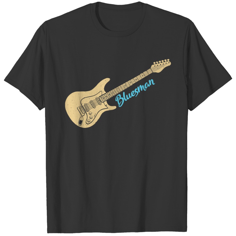 Guitar Bluesman Electric Blues Musician Jam Band T-shirt