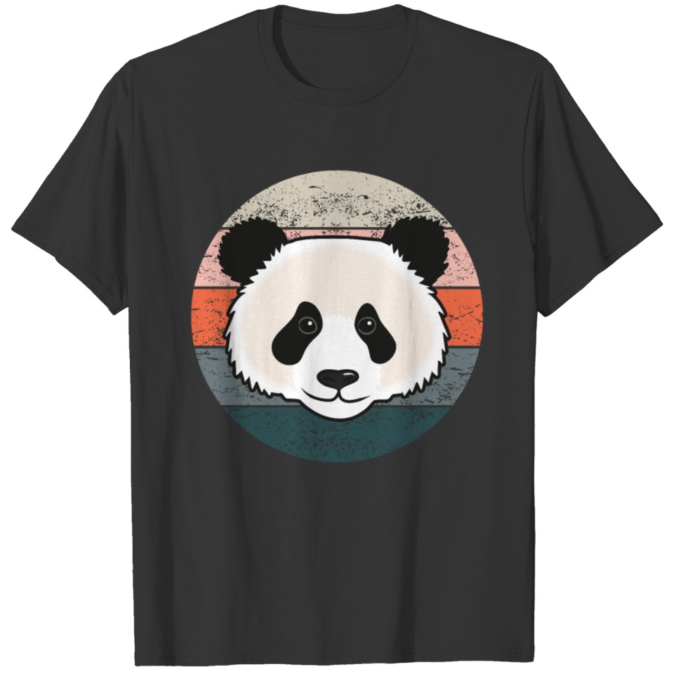 Giant Panda Gift Women Men Children Retro T Shirts