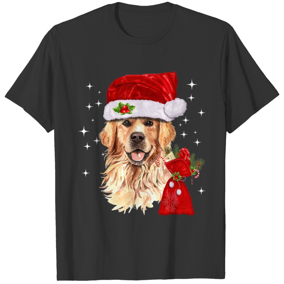 Golden Retriever Christmas Funny Christmas Gift T-shirt