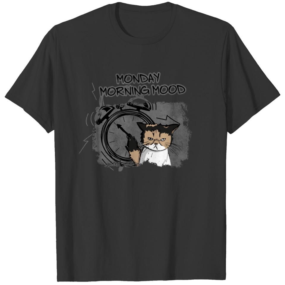 Cat - Monday morning T-shirt